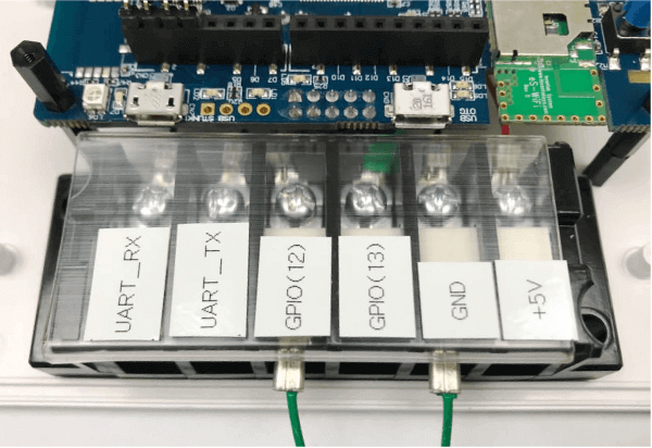 Figure 4: Wiring to Device A’s Terminal Block