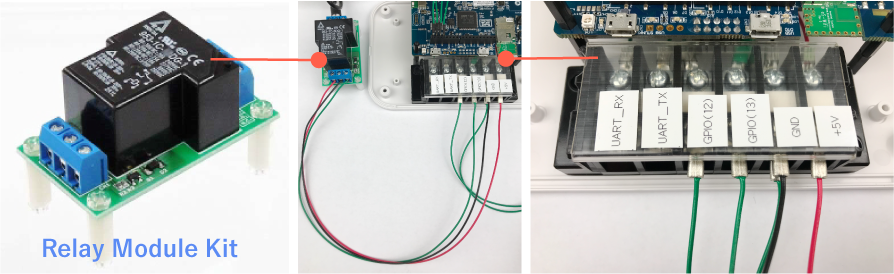 Figure 9: Connection Between Relay Module Kit and Device A