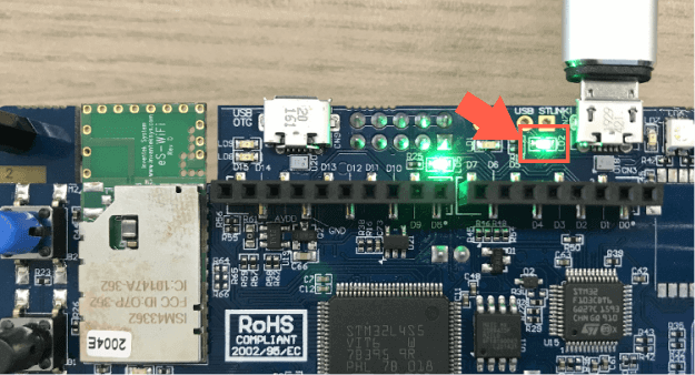 STM32 Discovery Board ON
